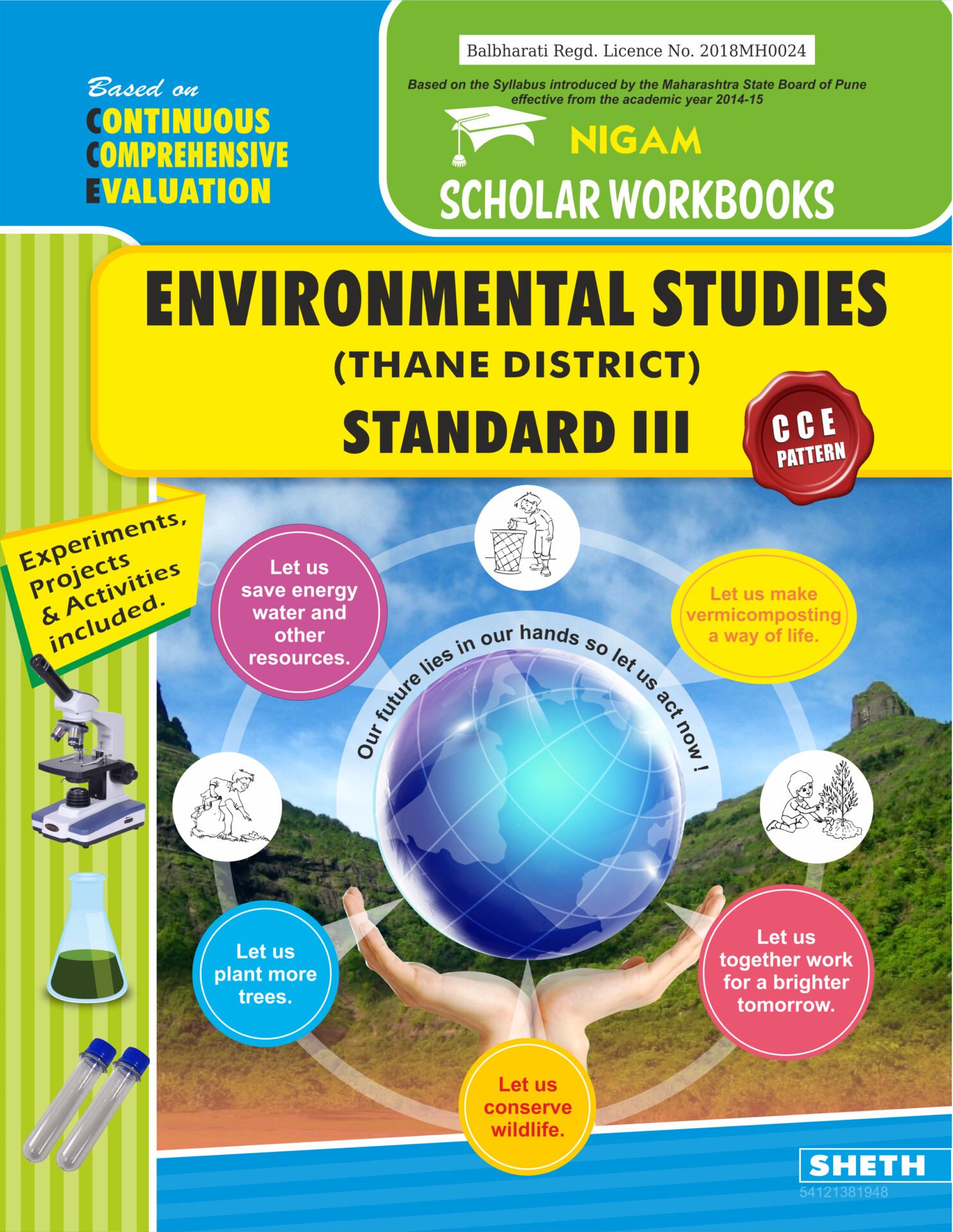 CCE Pattern Nigam Scholar Workbooks Environmental Studies Thane District Standard 3 1