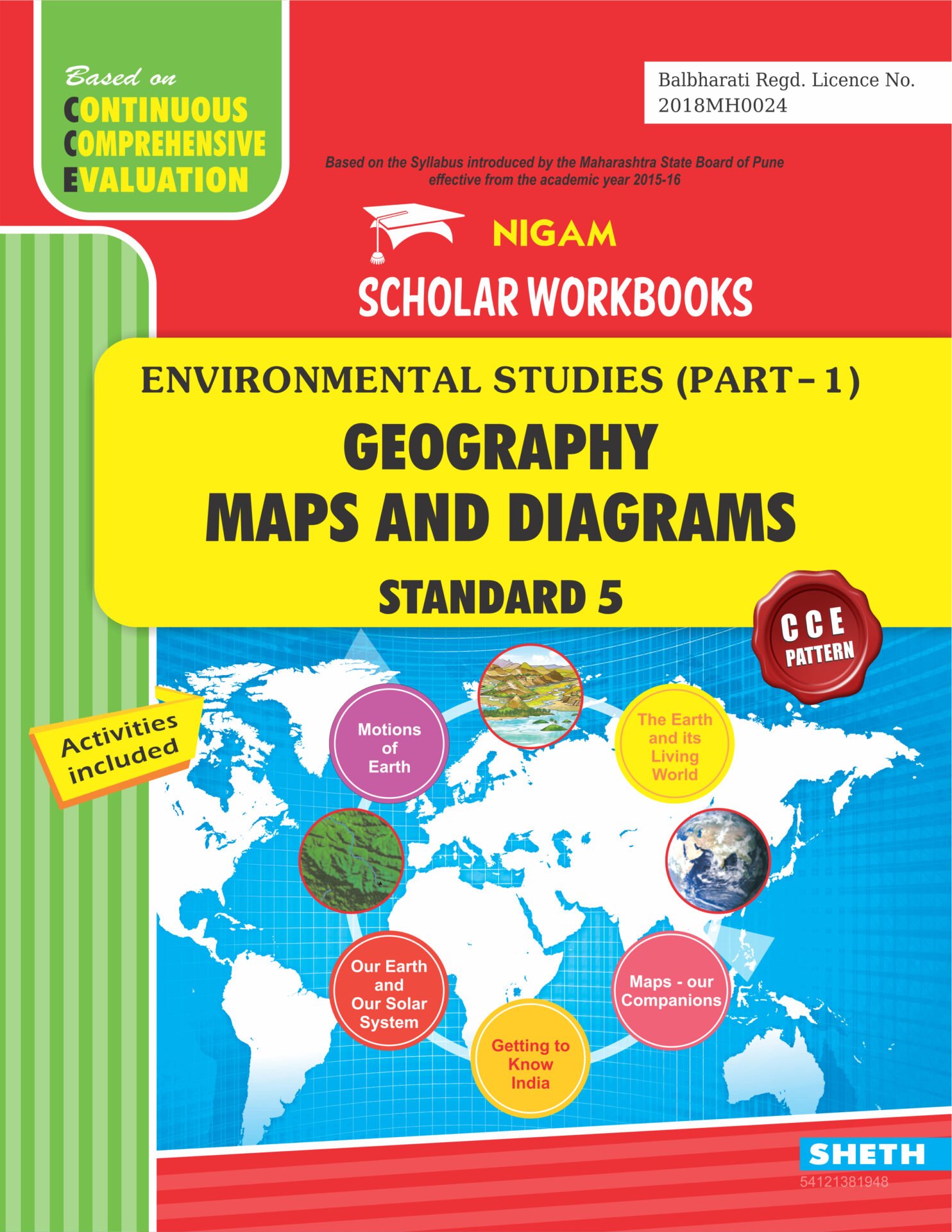 CCE Pattern Nigam Scholar Workbooks Geography Maps and Diagrams Standard 5 1