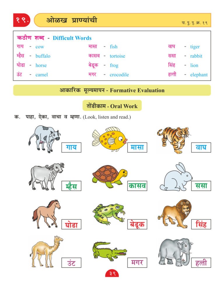 Cce Pattern Nigam Scholar Workbooks Marathi Workbook Standard – 1 