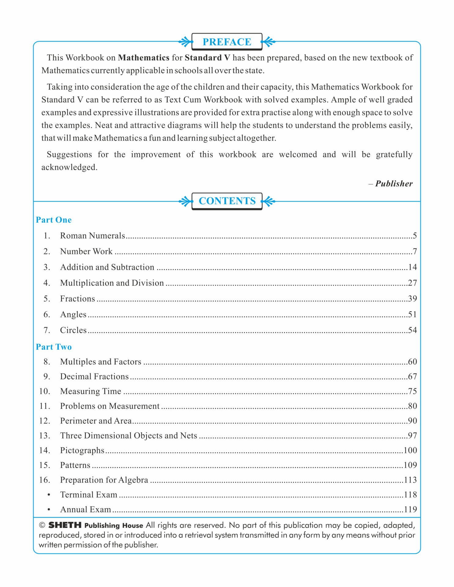 CCE Pattern Nigam Scholar Workbooks Mathematics Standard 5 2