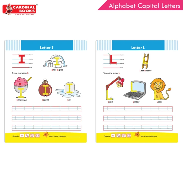 Cardinal Alphabet Capital Letters Writing Book - Image 3