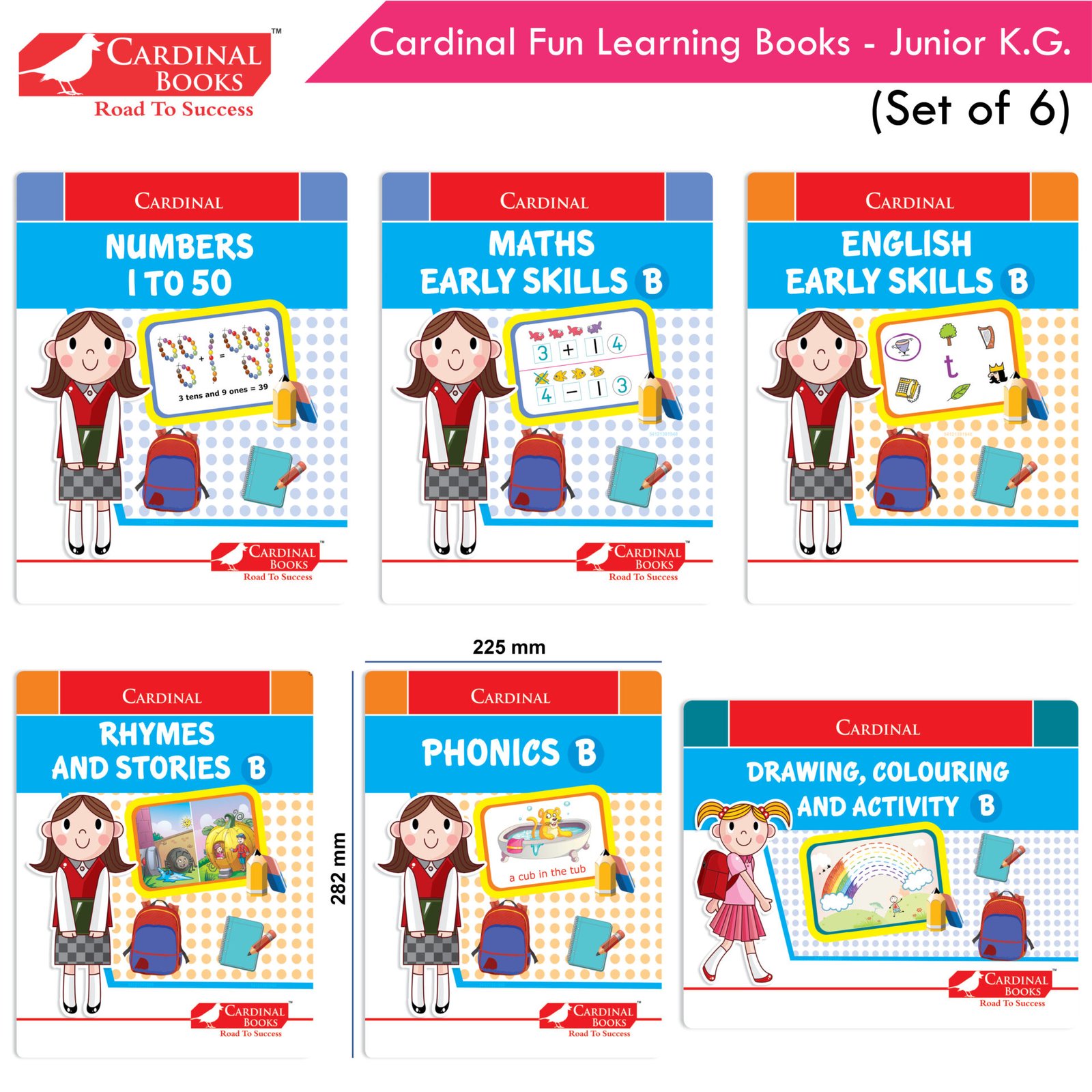 Cardinal Fun learning Books Junior Kg. Set of 6 02