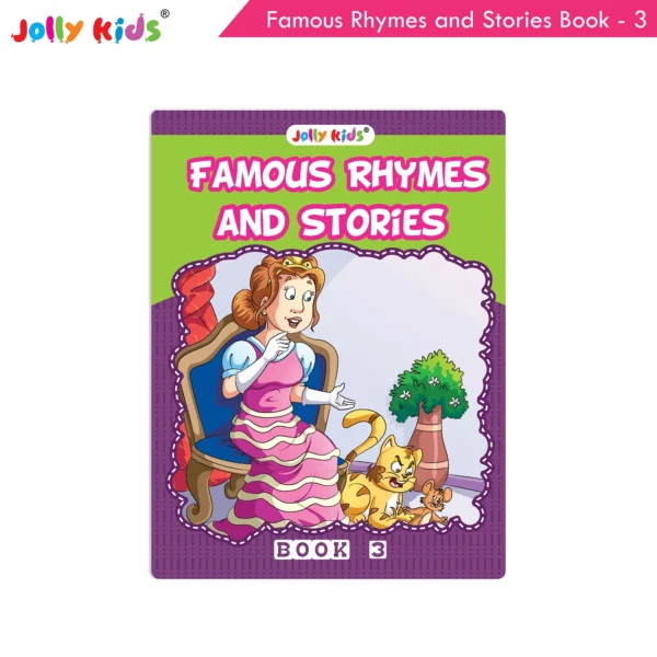 Jolly Kids Famous Rhymes and Stories Book 3| Collection of Nursery Rhymes, Bedtime Story for Age 3-6 Years