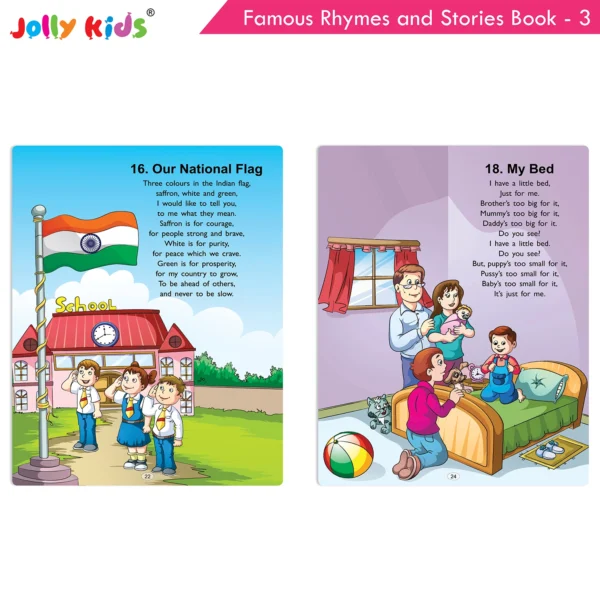 Jolly Kids Famous Rhymes and Stories Book 3| Collection of Nursery Rhymes, Bedtime Story for Age 3-6 Years - Image 5