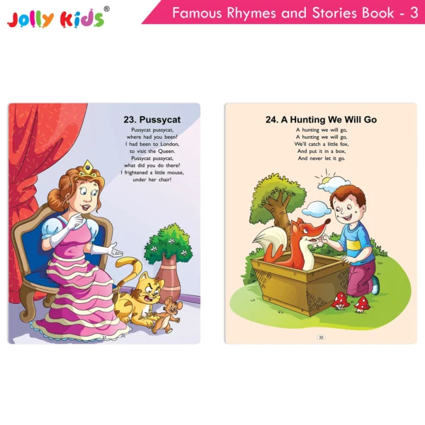 Jolly Kids Famous Rhymes and Stories Book 3| Collection of Nursery Rhymes, Bedtime Story for Age 3-6 Years - Image 6