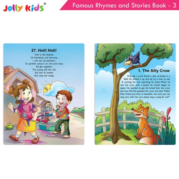 Jolly Kids Famous Rhymes and Stories Book 3| Collection of Nursery Rhymes, Bedtime Story for Age 3-6 Years - Image 7