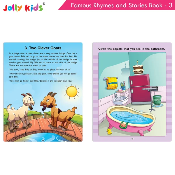 Jolly Kids Famous Rhymes and Stories Book 3| Collection of Nursery Rhymes, Bedtime Story for Age 3-6 Years - Image 8