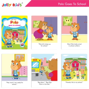 Jolly Kids Growing Up With Polo And His Friends Character Base Moral and Values Education Short Stories Books Set of 8 For Kids Ages 3-6 Years