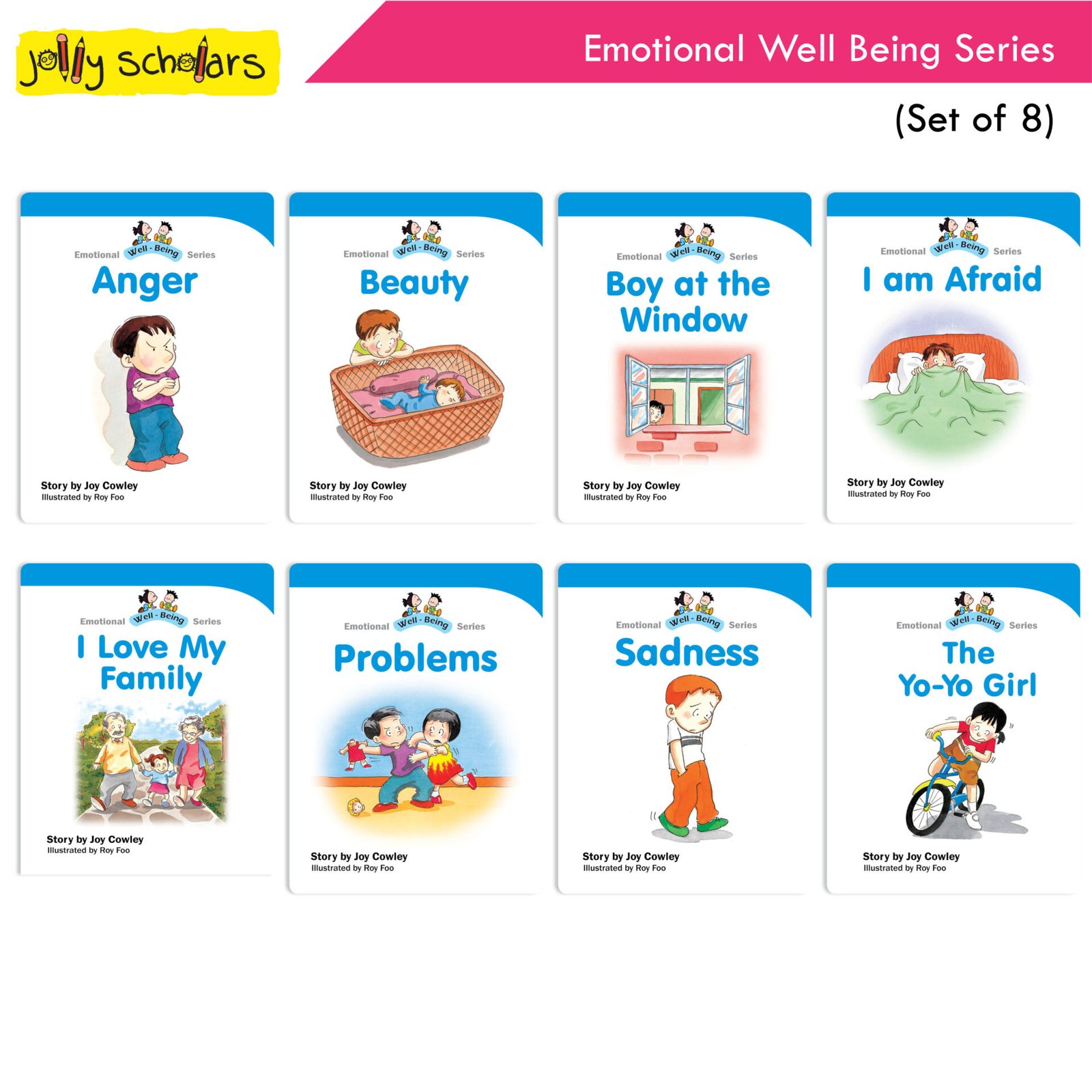 Jolly Scholars Emotional Well Being Series Set of 8 1