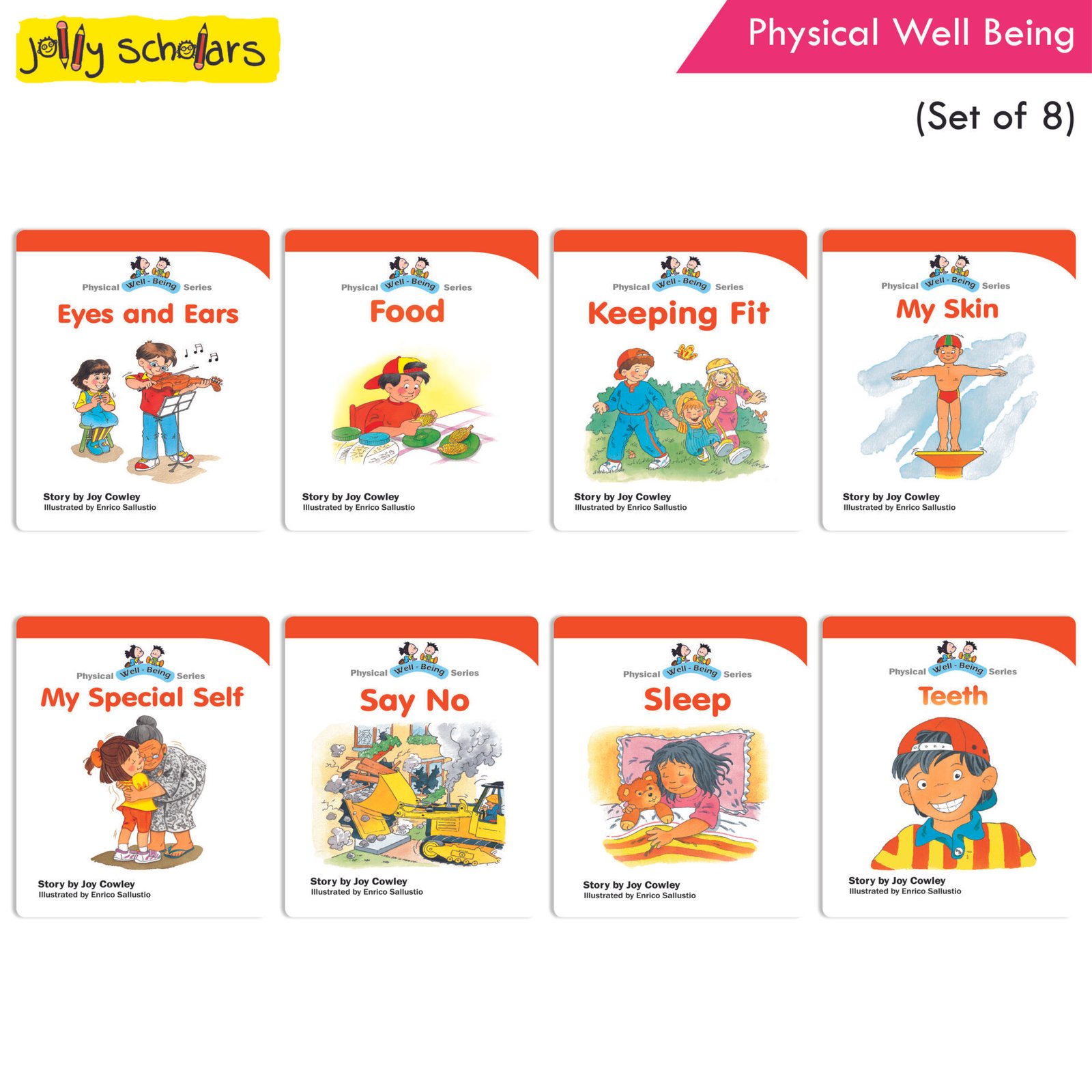 Jolly Scholars Physical Well Being Set of 8 1