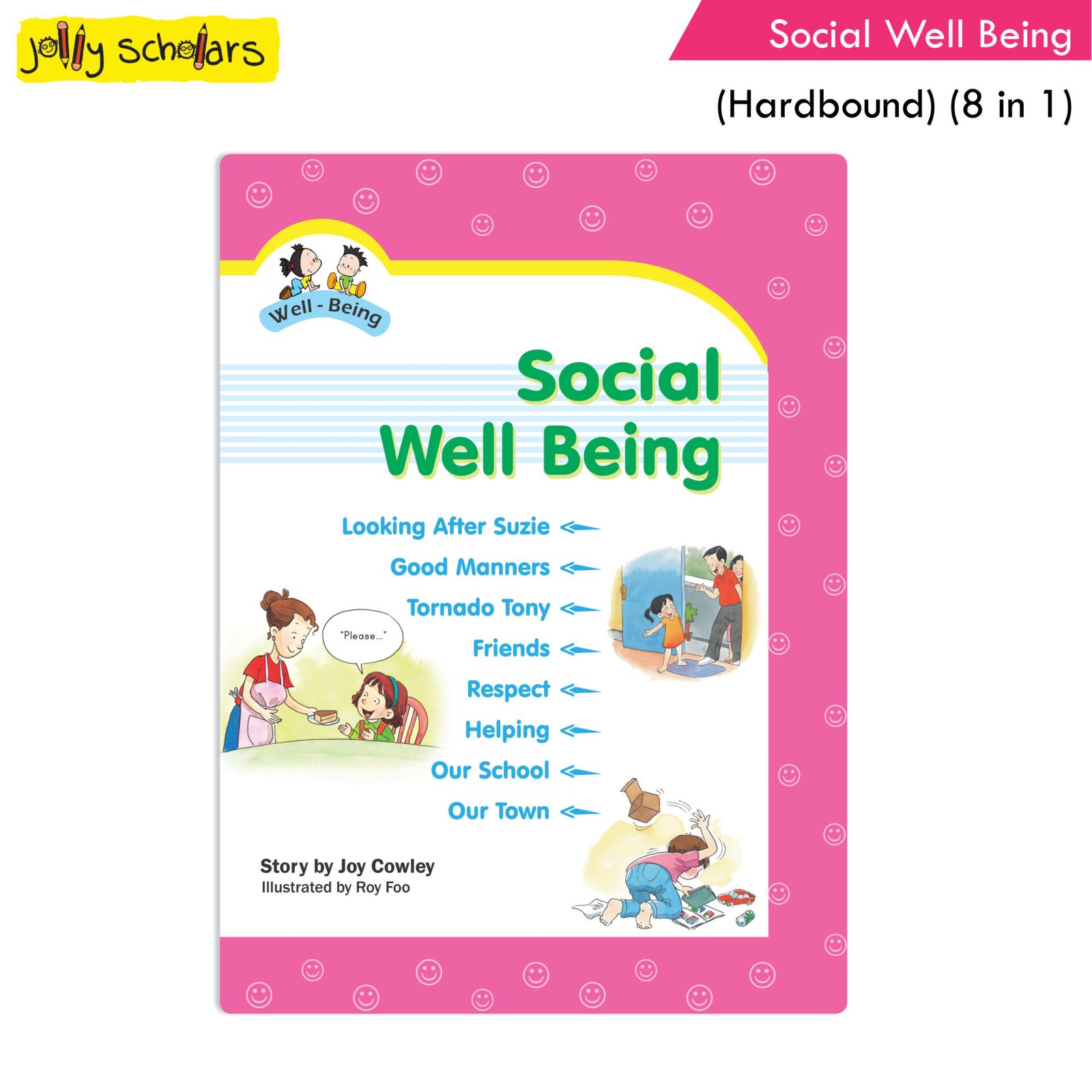 Jolly Scholars Social Well Being Hard Bound 8 in 1 1