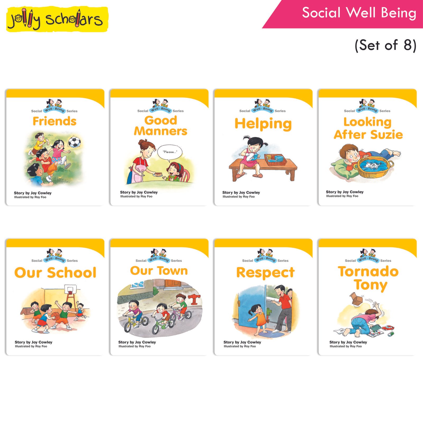 Jolly Scholars Social Well Being Set of 8 1
