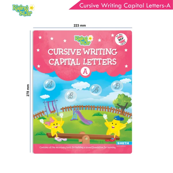 Rising Star Cursive Writing Capital Letters Book - A - Image 9