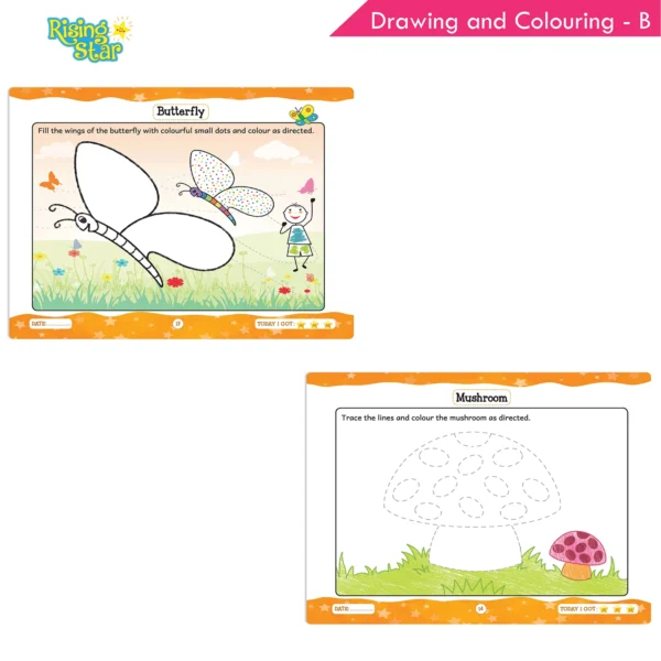 Rising Star Drawing and Colouring Book B - Image 4