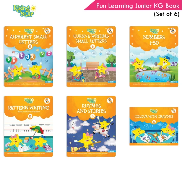 Rising Star Fun Learning Junior KG Book Set (Set of 6)