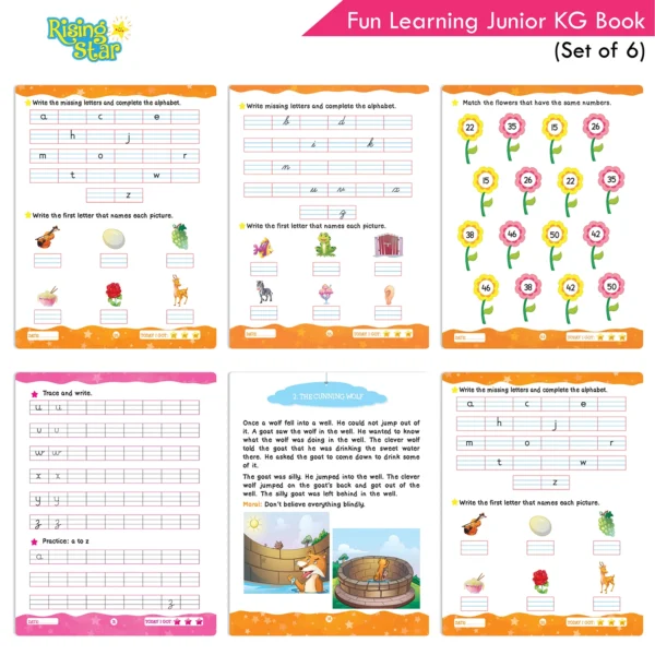 Rising Star Fun Learning Junior KG Book Set (Set of 6) - Image 8