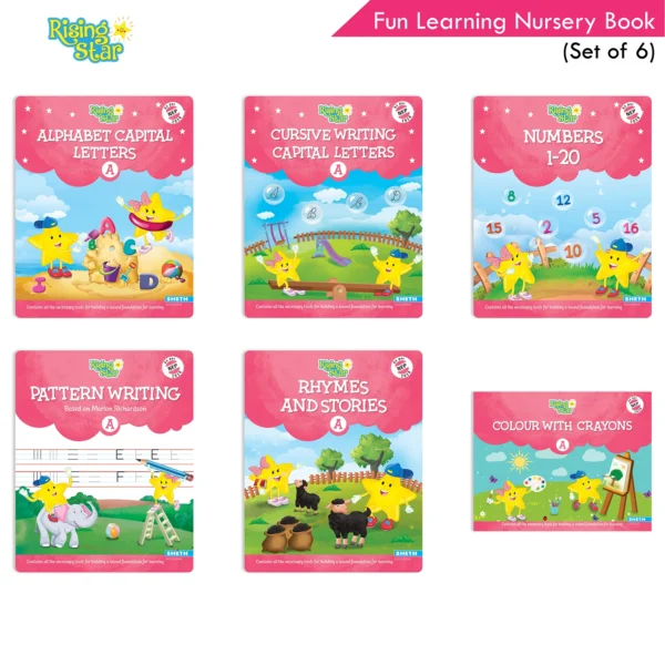 Rising Star Fun Learning Nursery Book Set (Set of 6)