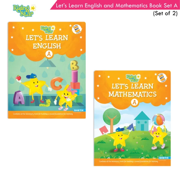 Rising Star Lets Learn English and Mathematics Book Set A (Set of 2)