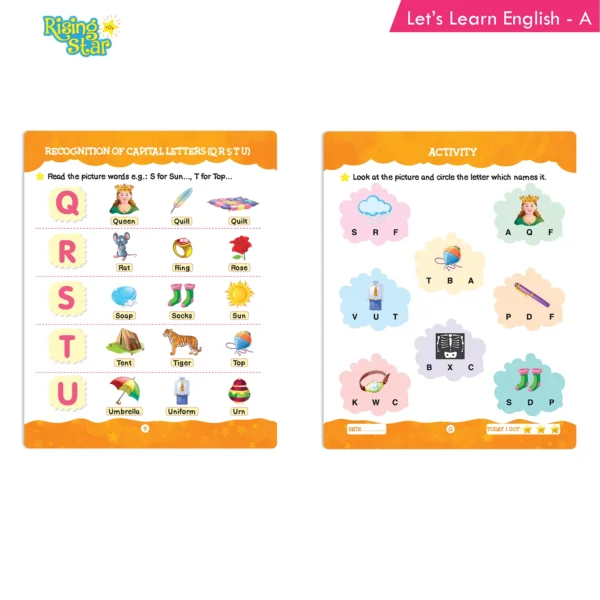 Rising Star Lets Learn English and Mathematics Book Set A (Set of 2) - Image 2