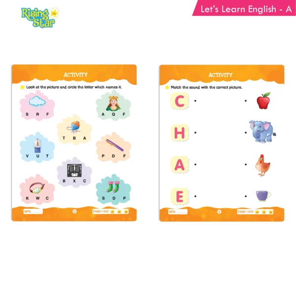 Rising Star Lets Learn English and Mathematics Book Set A (Set of 2) - Image 3