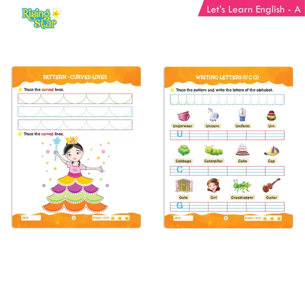 Rising Star Lets Learn English and Mathematics Book Set A (Set of 2) - Image 4