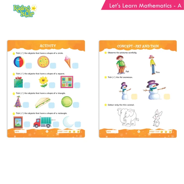 Rising Star Lets Learn English and Mathematics Book Set A (Set of 2) - Image 5