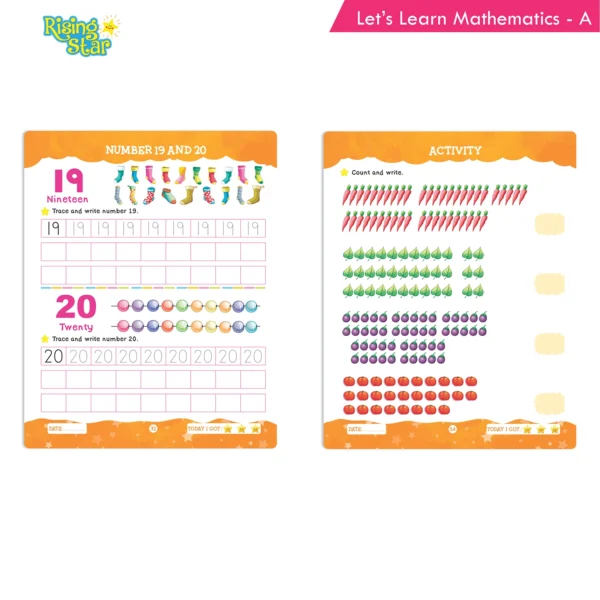 Rising Star Lets Learn English and Mathematics Book Set A (Set of 2) - Image 7