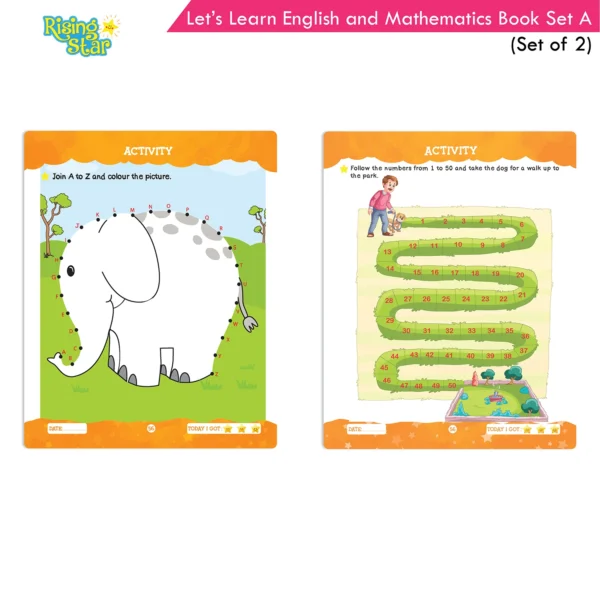 Rising Star Lets Learn English and Mathematics Book Set A (Set of 2) - Image 8