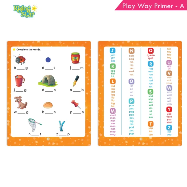 Rising Star Play Way Primer Phonic Practice and Activity Book A| 2 Letter Phonic Words| 3 Letter Phonic Words - Image 8