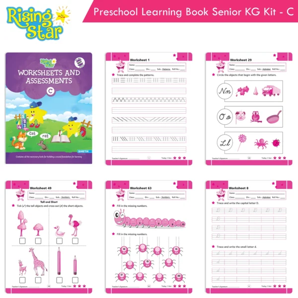 Rising Star Preschool Learning Book Senior KG Kit C - Image 10