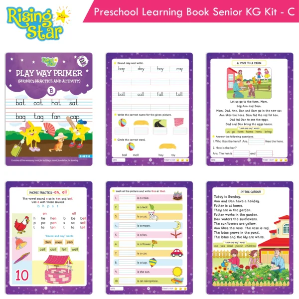 Rising Star Preschool Learning Book Senior KG Kit C - Image 5