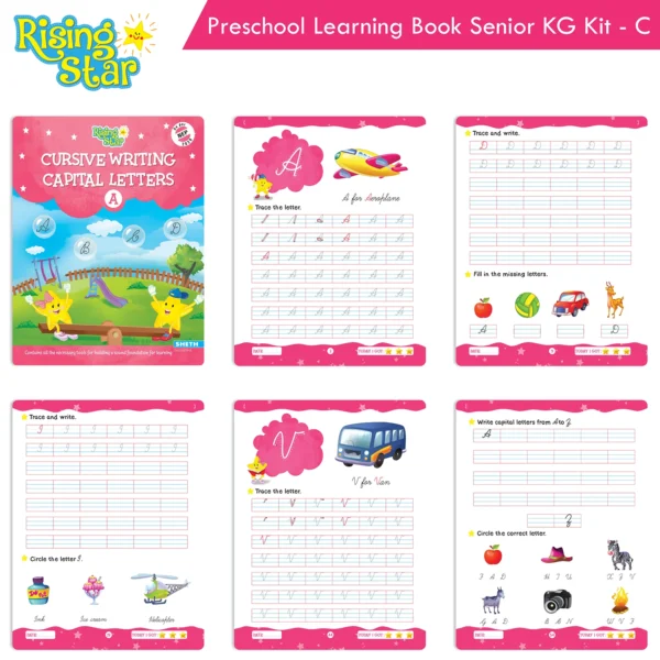 Rising Star Preschool Learning Book Senior KG Kit C - Image 8