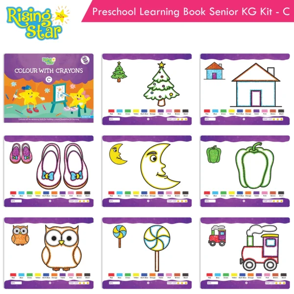 Rising Star Preschool Learning Book Senior KG Kit C - Image 9