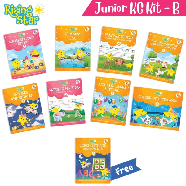 Rising Star Preschool Learning Book Junior KG Kit B