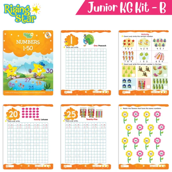 Rising Star Preschool Learning Book Junior KG Kit B - Image 3