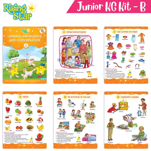 Rising Star Preschool Learning Book Junior KG Kit B - Image 4