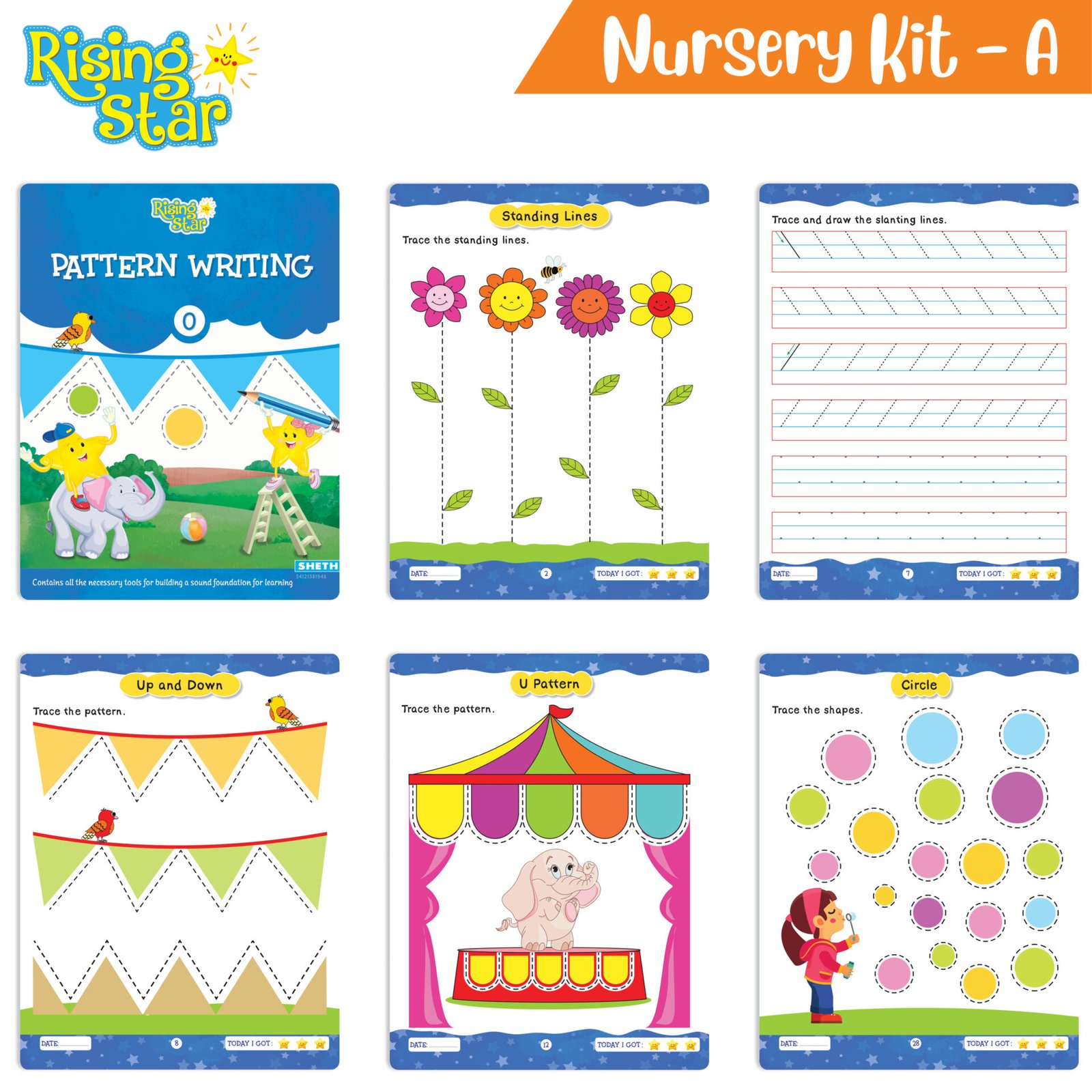 Rising Star Preschool Nurery Kit A 02 Pattern Writing 0