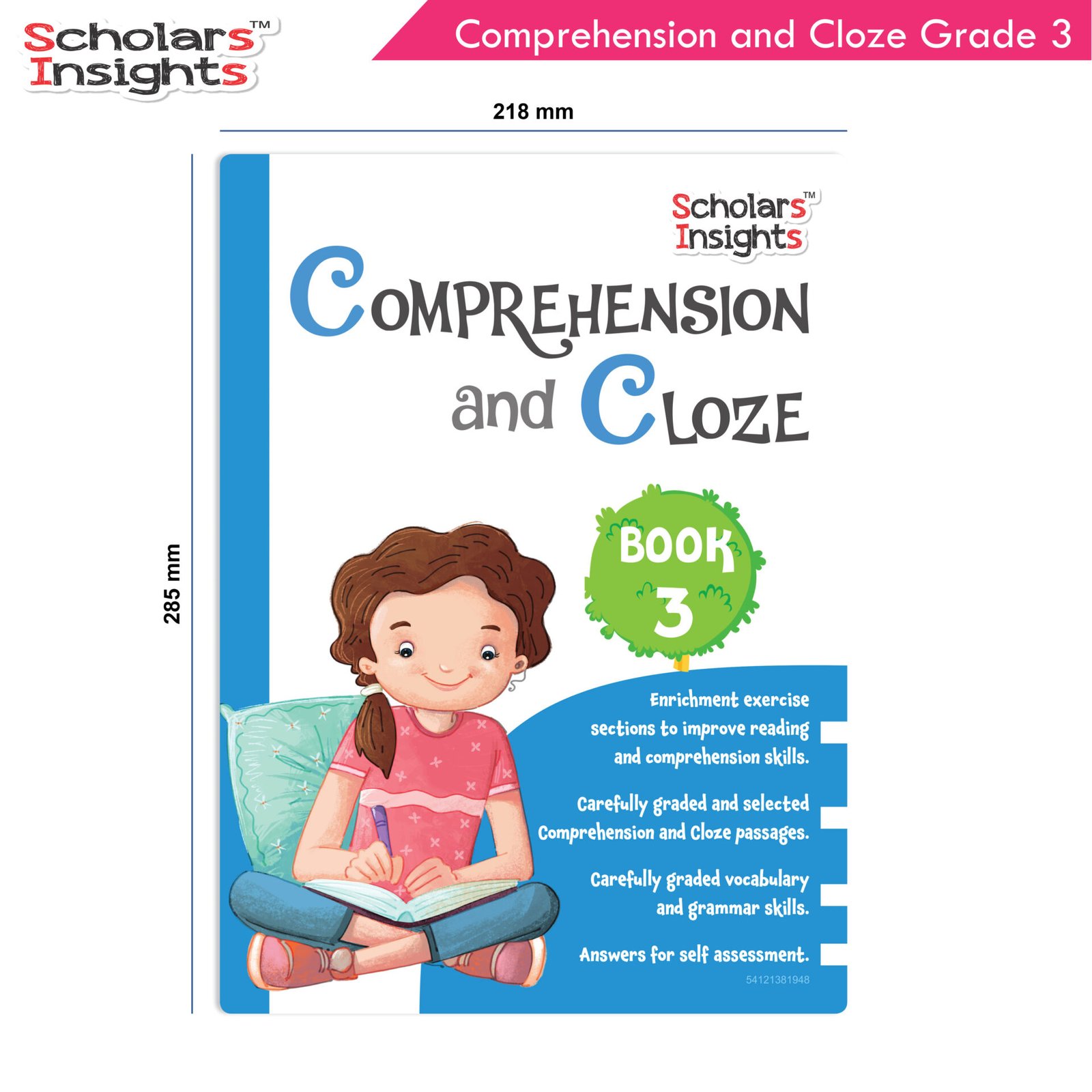 Scholars Insights Comprehension and Cloze Grade 3 2 1