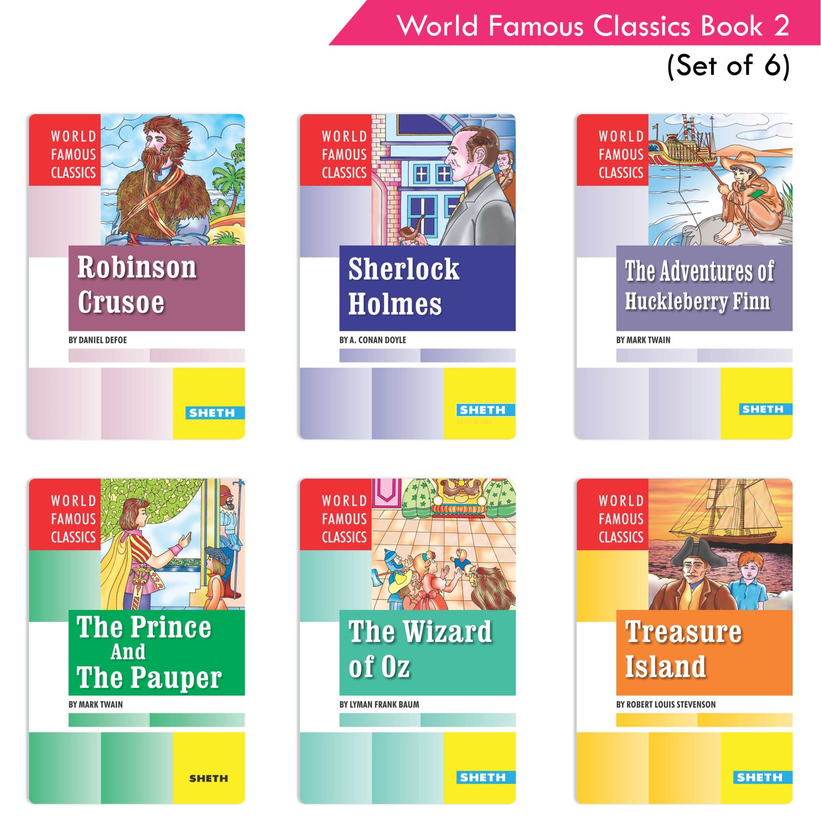 World Famous Classics Book 2 Set of 6 1