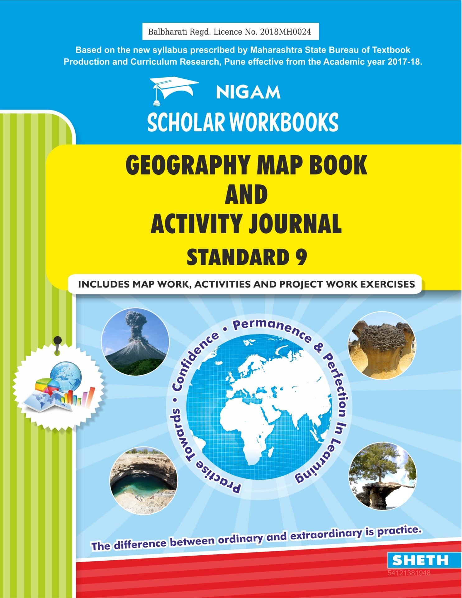 CCE Pattern Nigam Scholar Workbooks Geography Map Book And Activity Journal Standard 9 1