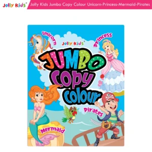 Jolly Kids Jumbo 4 in 1 Copy Colour Unicorn, Princess, Mermaid, Pirates|Little Artist Creative Colouring Activities Book for Kids Age 3-6 Years