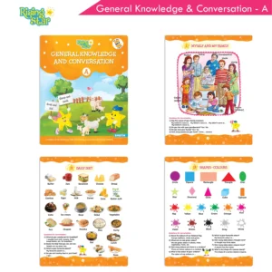 Rising Star Combo Set of General Knowledge & Conversation Book A, Environmental Studies A and Fun with ABC & General Knowledge A (Set of 3)