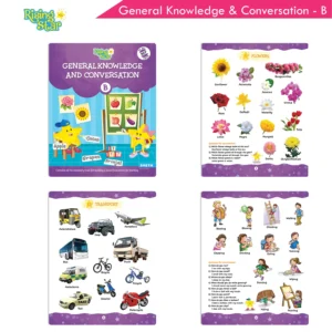 Rising Star Combo Set of General Knowledge & Conversation Book B, Environmental Studies B and Fun with ABC & General Knowledge B (Set of 3)