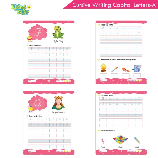 Rising Star Cursive Alphabet Letter Writing Book Set (Set of 3) - Image 3