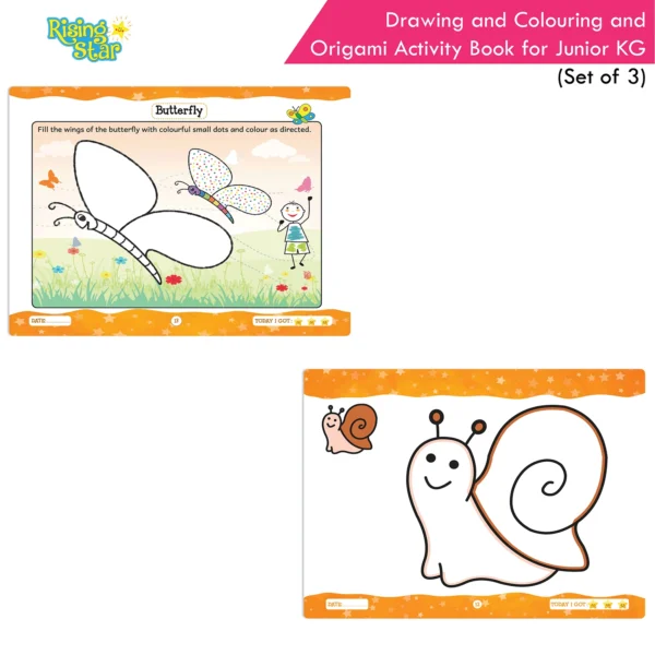 Rising Star Drawing and Colouring and Origami Activity Book for Junior KG (Set of 3) - Image 8