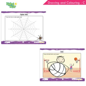 Rising Star Drawing and Colouring and Origami Activity Book for Senior KG (Set of 3)