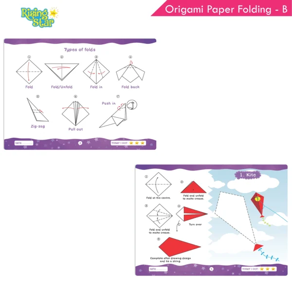 Rising Star Drawing and Colouring and Origami Activity Book for Senior KG (Set of 3) - Image 6