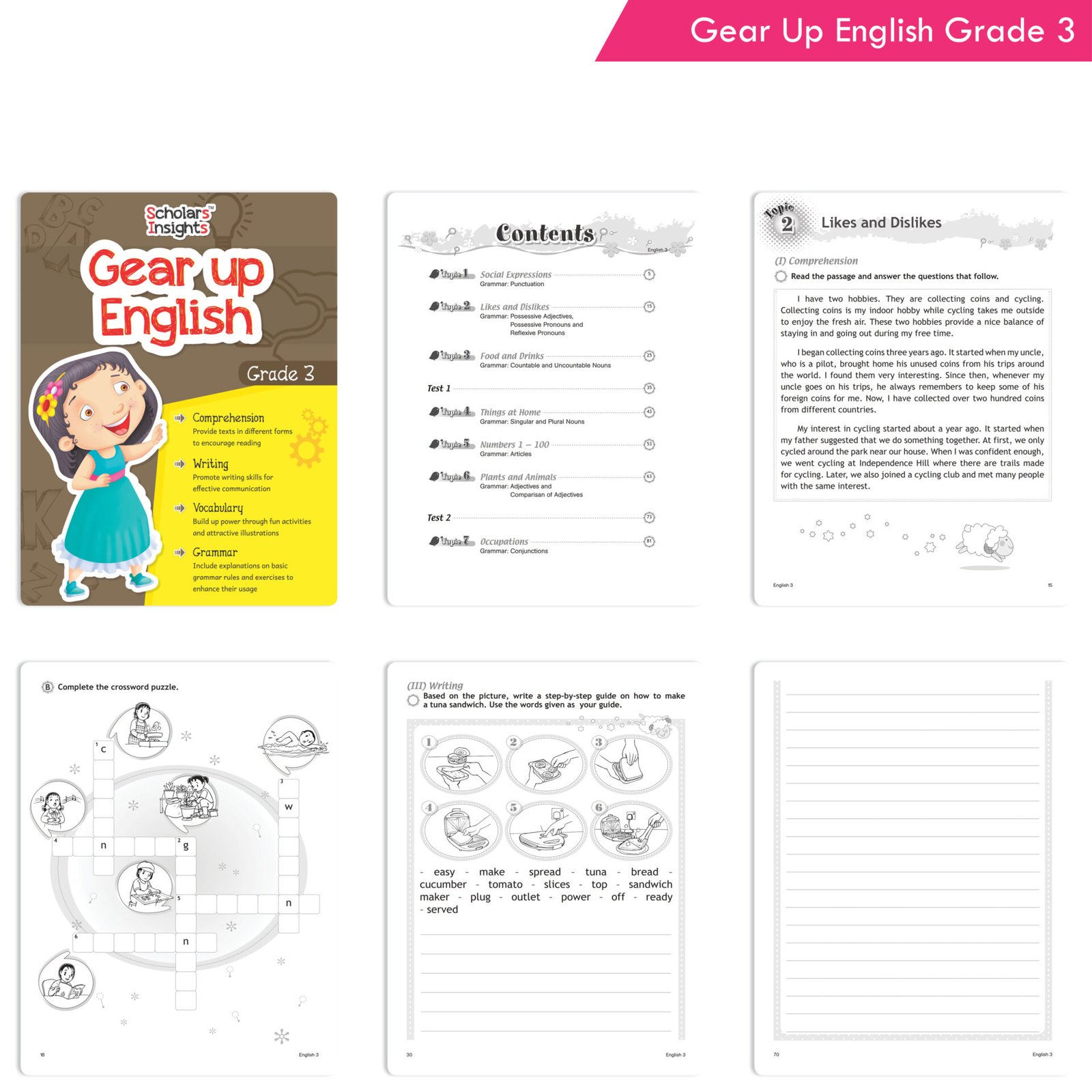 Scholars Insights Gear Up English and Maths Grade 3 Set of 2 2