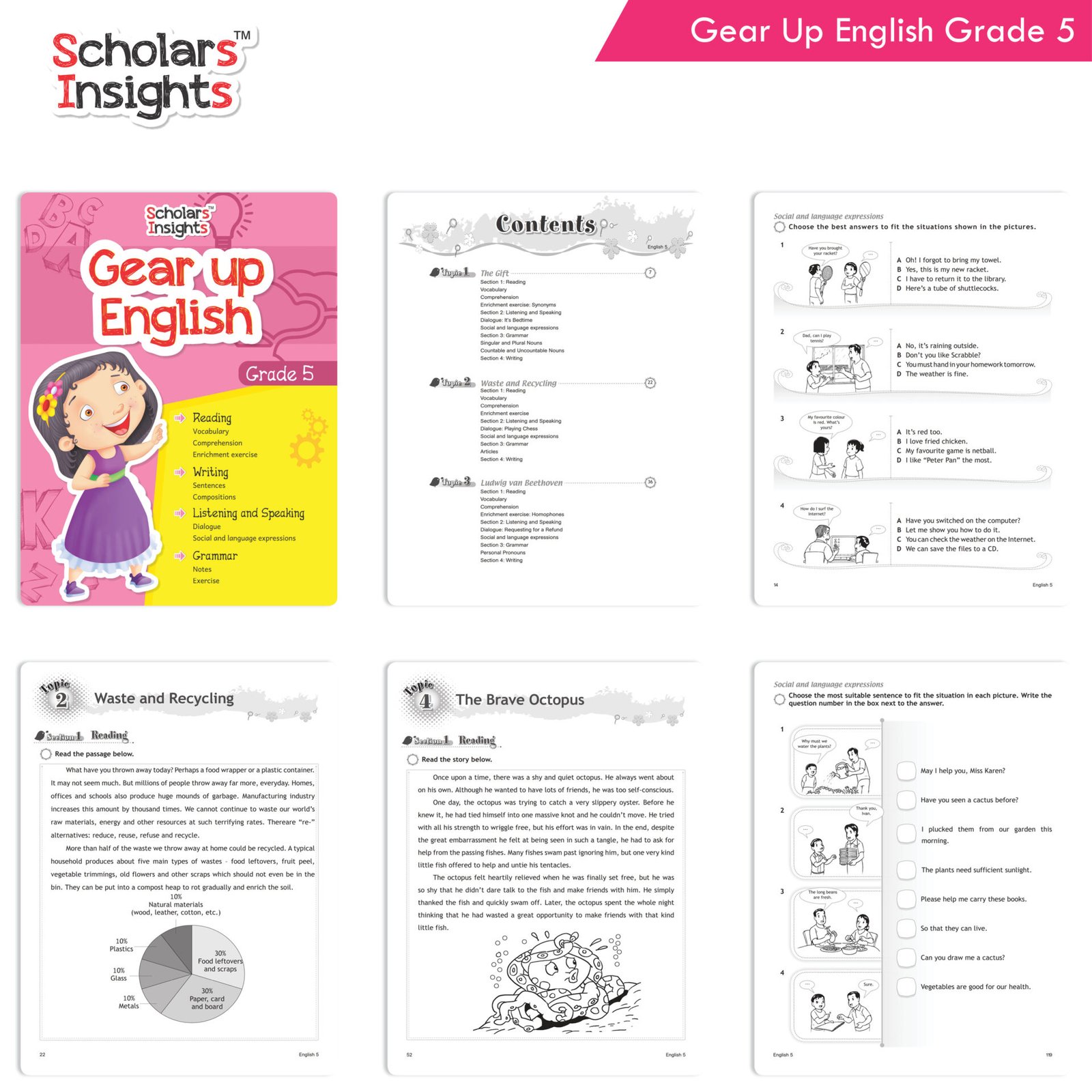 Scholars Insights Gear Up English and Maths Grade 5 Set of 2 2
