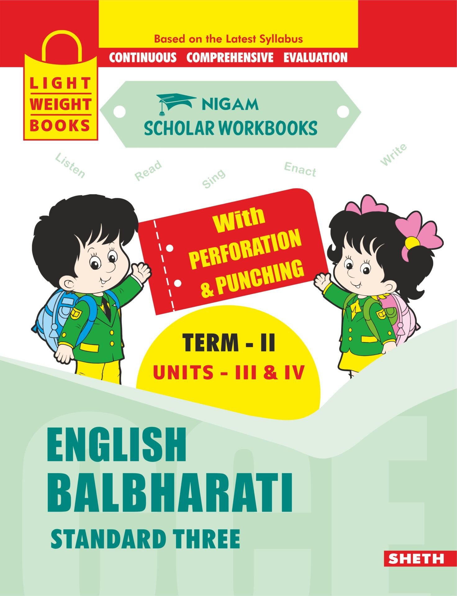 CCE Pattern Nigam Scholar Workbooks English Balbharati Standard 3 Term 2 1
